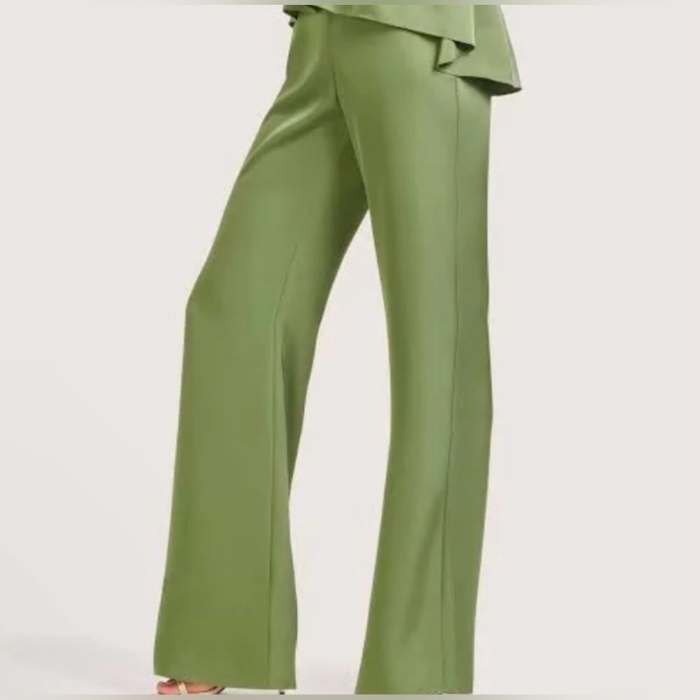 Sachin + Babi Green Wide Leg Pants - Picture 2 of 13